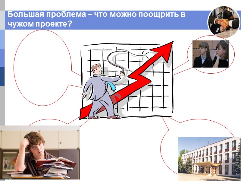 Большая проблема – что можно поощрить в чужом проекте? Большая проблема – что можно поощрить в чужом проекте?